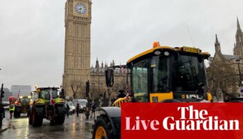 Farmers arrive in Whitehall for protest about inheritance tax plan – UK politics live