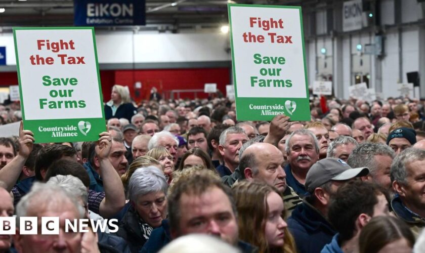 Farmers gather for protest over tax changes