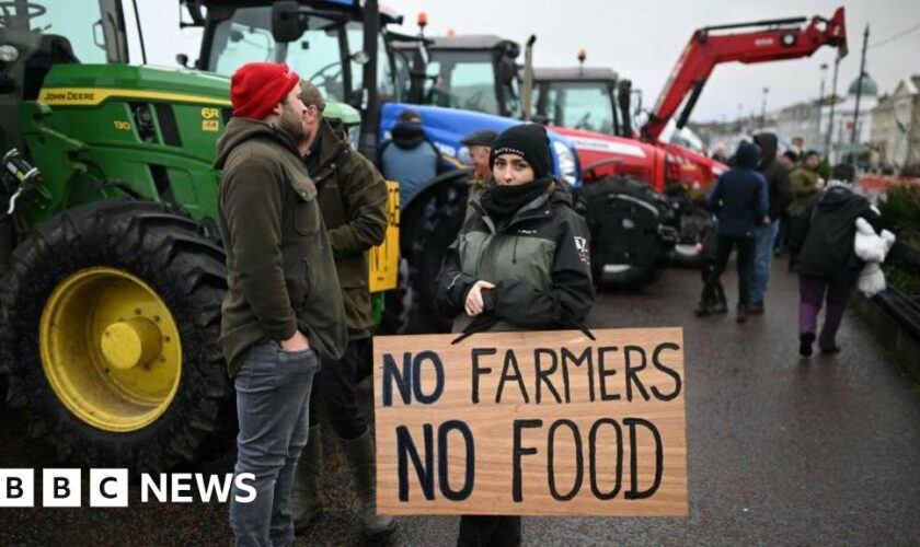 Farmers say inheritance tax change is 'betrayal' as they take protest to London