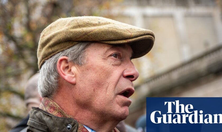 Farming rally organisers exclude Nigel Farage from speaker line-up