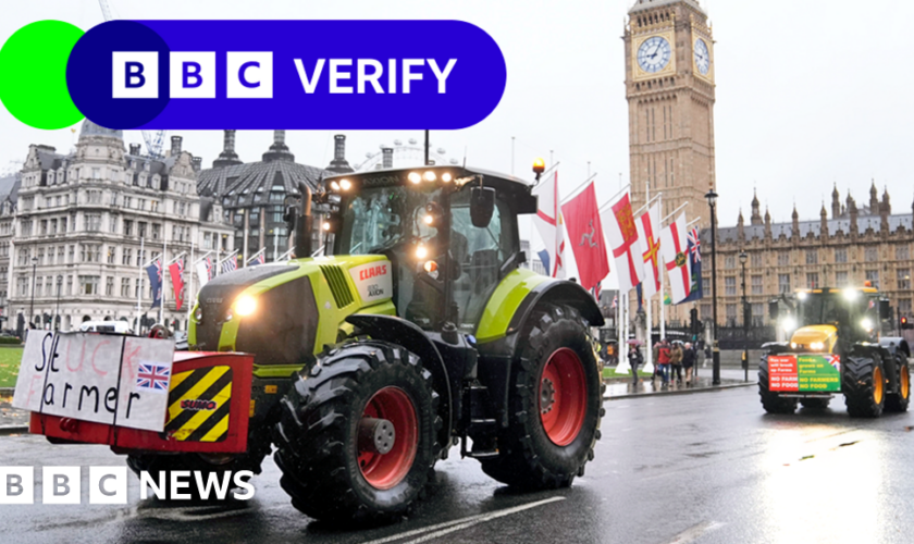 Farming tax row - BBC Verify on which figures are more reliable and why