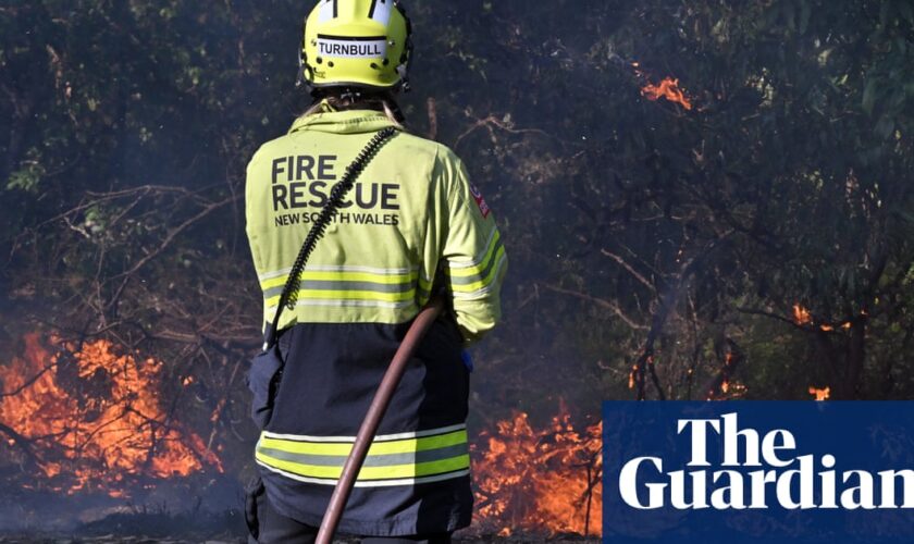 Fire danger in southern Australia as weather bureau warns of ‘damaging winds’ and soaring temperatures