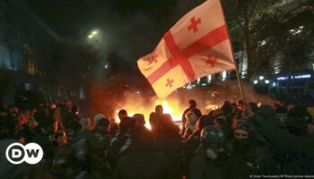 Georgia arrests dozens as police clash with pro-EU protesters