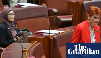 Hanson alleging Fatima Payman in breach of section 44 ends with Thorpe giving Senate the finger