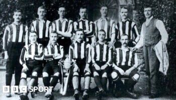 An image of the Notts County 1894 FA Cup-winning side.