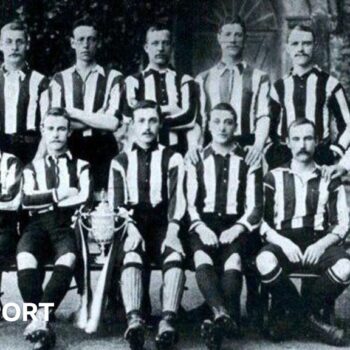 An image of the Notts County 1894 FA Cup-winning side.