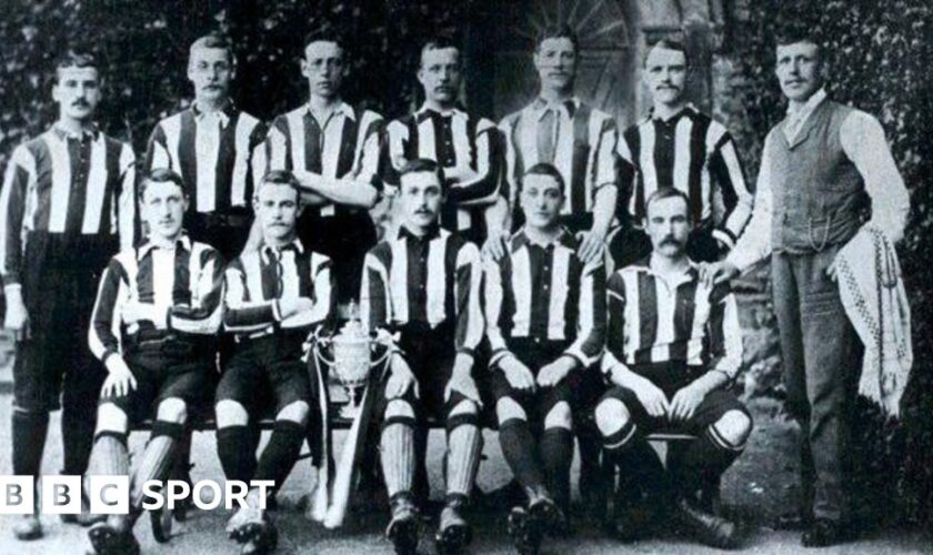 An image of the Notts County 1894 FA Cup-winning side.