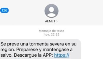 La AEMET alerta de la última estafa que suplanta su identidad: «Si recibes un mensaje similar, no abras el enlace»