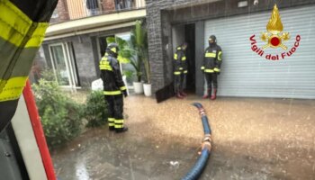 Las fuertes lluvias en el noreste de Sicilia dejan carreteras cortadas y escuelas cerradas