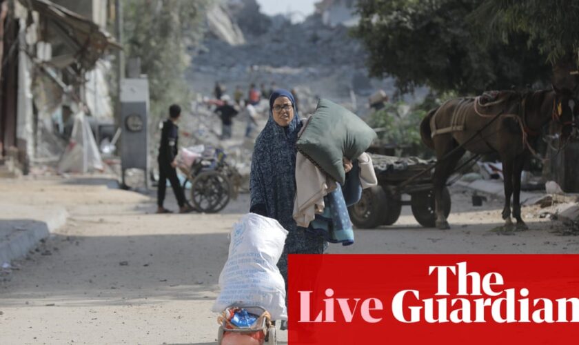 Middle East crisis live: everyone in northern Gaza at ‘imminent risk’ of death, warns Unicef chief