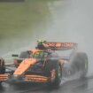 Norris, 'pole' bajo la lluvia de Interlagos, que provoca los accidentes de Sainz y Alonso