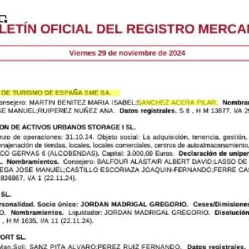 Paradores publica ahora el cese como consejera de Pilar Sánchez Acera: ese cargo se vinculaba al puesto en Moncloa que dejó para seguir a Óscar López al ministerio