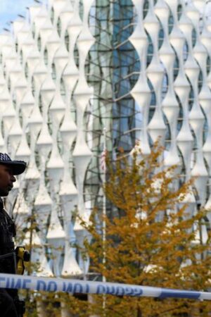 Police conduct controlled explosion near US Embassy,  London