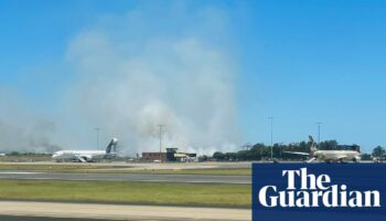 Qantas flight forced into ‘distressing’ emergency landing at Sydney airport after engine fails during takeoff