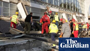 Roof collapse kills at least 14 people at Serbian train station