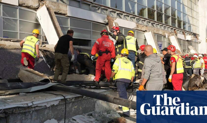 Roof collapse kills at least 14 people at Serbian train station