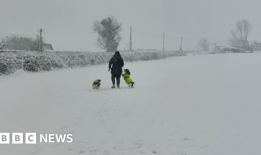 Snow and ice shut schools as Storm Bert looms