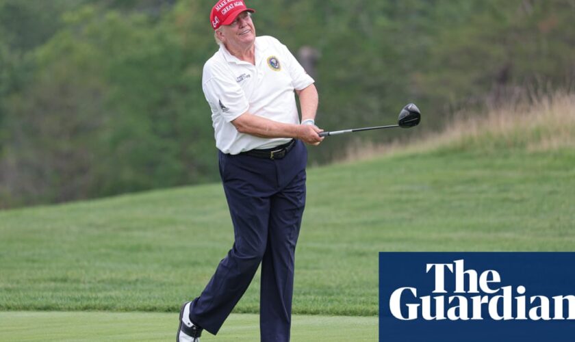 South Korean president practising golf to prepare for future meetings with Donald Trump