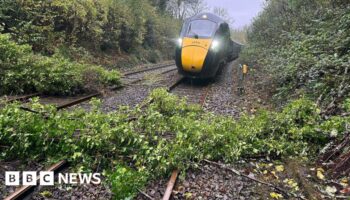 Storm Bert causes widespread rail disruption