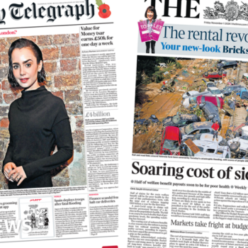 The Papers: 'Markets turn on Reeves' and 'soaring cost of sickness claims'