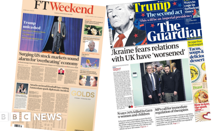 The Papers: US economy 'overheating' and 'Ukraine fears'