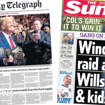 The Papers: US 'lifts ban' on strikes in Russia and royal 'raid'