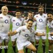 England celebrate beating New Zealand