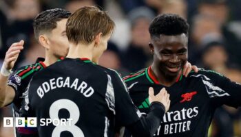 Martin Odegaard and Bukayo Saka