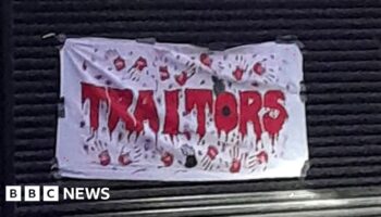 'Traitors' poster put up at Michelle O'Neill's office