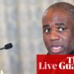 UK must seize ‘opportunities’ of Trump presidency, says David Lammy – politics live