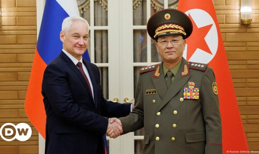 Ukraine updates: Russian defense minister visits North Korea