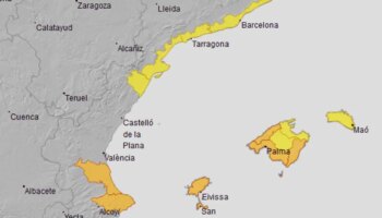 Una nueva DANA amenaza con intensas lluvias otra vez el sur de Valencia, Alicante y Baleares