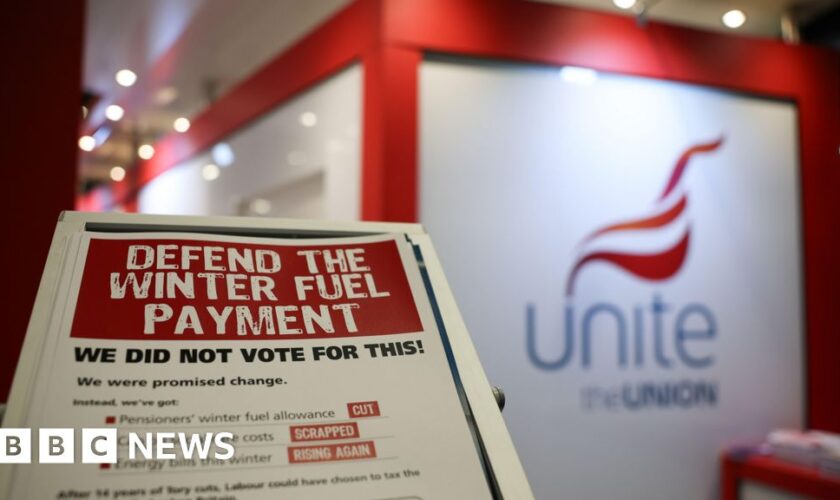 Unite union may bring legal action over winter fuel payments