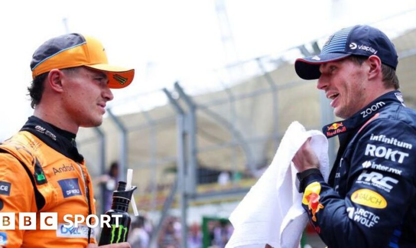 Lando Norris and Max Verstappen