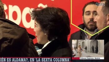 Víctor de Aldama estuvo en la sede del PSOE en la noche electoral de las generales de 2019