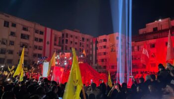 Thousands attend Hassan Nasrallah shrine