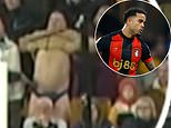 Watch the hilarious moment a Wolves fan is caught on camera in PANTS attempt to distract Bournemouth's Justin Kluivert before he took a penalty at Molineux