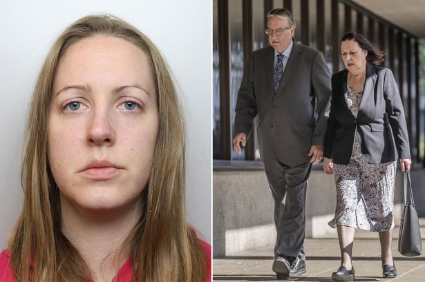 Lucy Letby's frantic text about 'suffocating' parents before dad's 'gun threat'