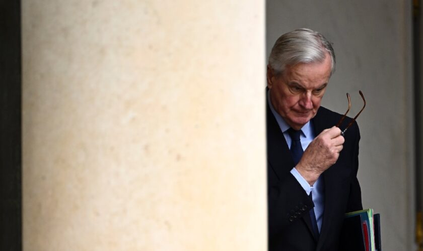 Le Premier ministre Michel Barnier, le 27 novembre 2024 à l'Elysée, à Paris