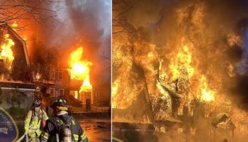 Thanksgiving fire erupts at £2.5million mansion after family tried frying turkey indoors