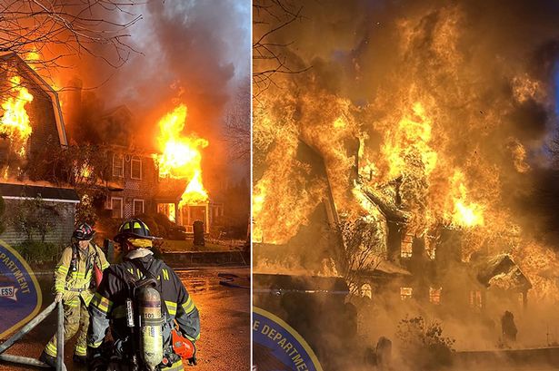 Thanksgiving fire erupts at £2.5million mansion after family tried frying turkey indoors