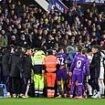 Fiorentina midfielder Edoardo Bove collapses on the pitch and is taken to hospital in an ambulance - with players in tears and Serie A match suspended after alarming scenes