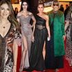 Elizabeth Hurley stuns in semi-sheer gown as she joins leggy Lily Collins, Vanessa Williams as well as Vogue boss and rumoured show inspiration Anna Wintour at star-studded premiere of The Devil Wears Prada: The Musical in London