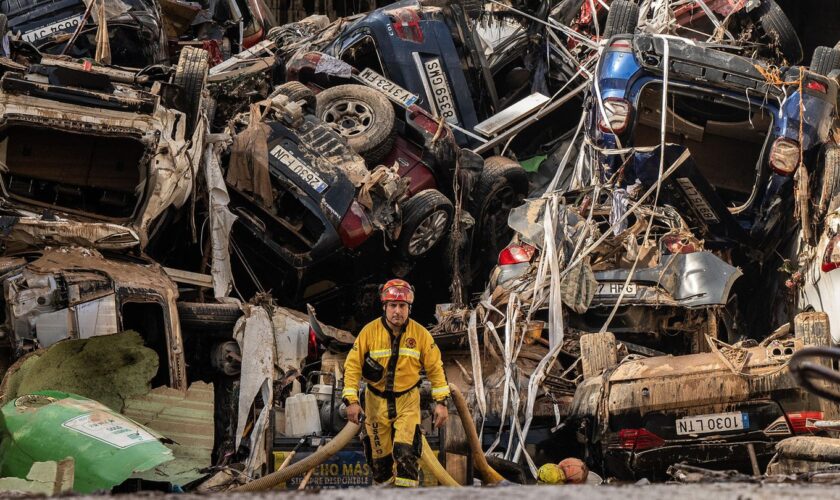 Zerstörung nach Überschwemmung: 120.000 kaputte Fahrzeuge: Valencias Autofriedhöfe zeigen Ausmaß der Flut