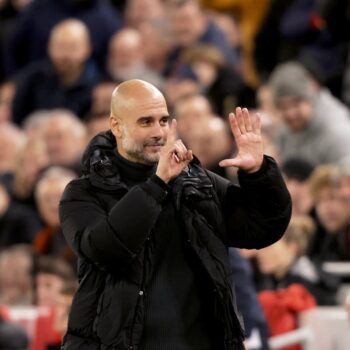 Pep Guardiola did not expect ‘sacked in the morning’ chants at Anfield