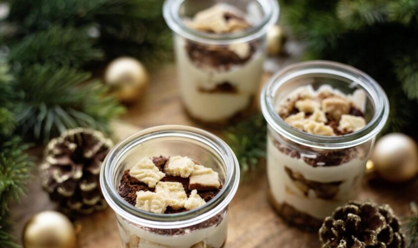 Leckeres Dessert: Winter-Rezept: Lebkuchen-Tiramisu mit gebrannten Mandeln