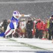 Buffalo Bills clinch fifth straight AFC title in the snow