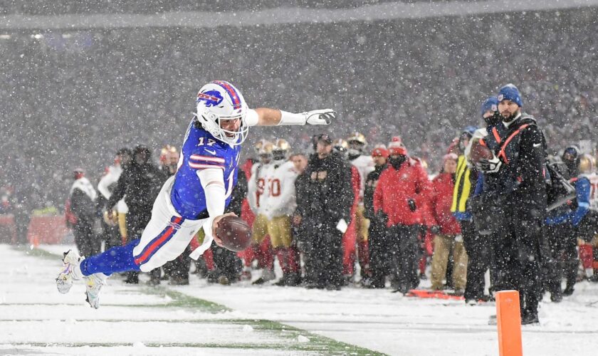 Buffalo Bills clinch fifth straight AFC title in the snow