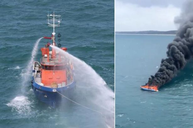 Cottesloe Beach fire: Two sailors make miracle escape as boat engulfed in huge inferno