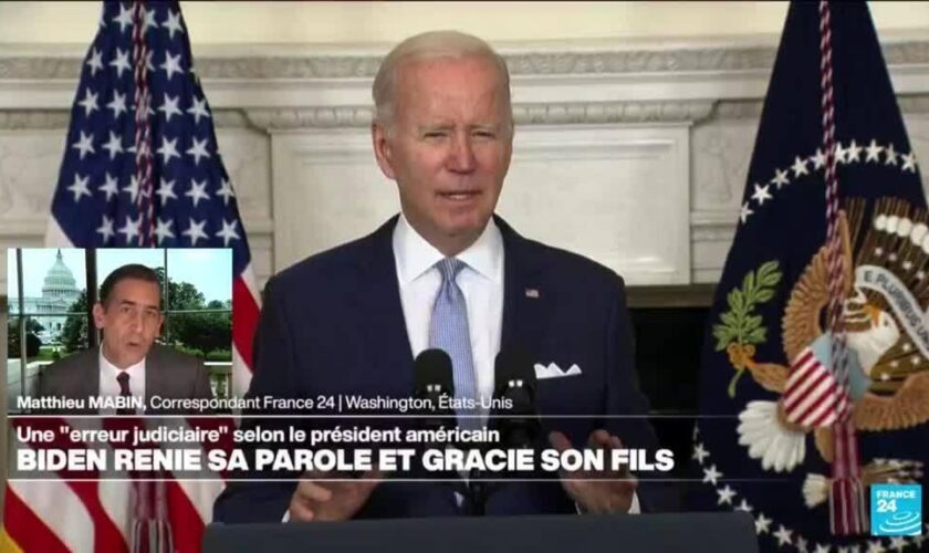 Joe Biden gracie son fils Hunter avant de quitter la Maison Blanche et renie sa parole